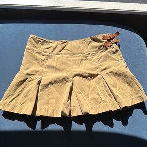 Ralph Lauren Tan Pleated Skirt